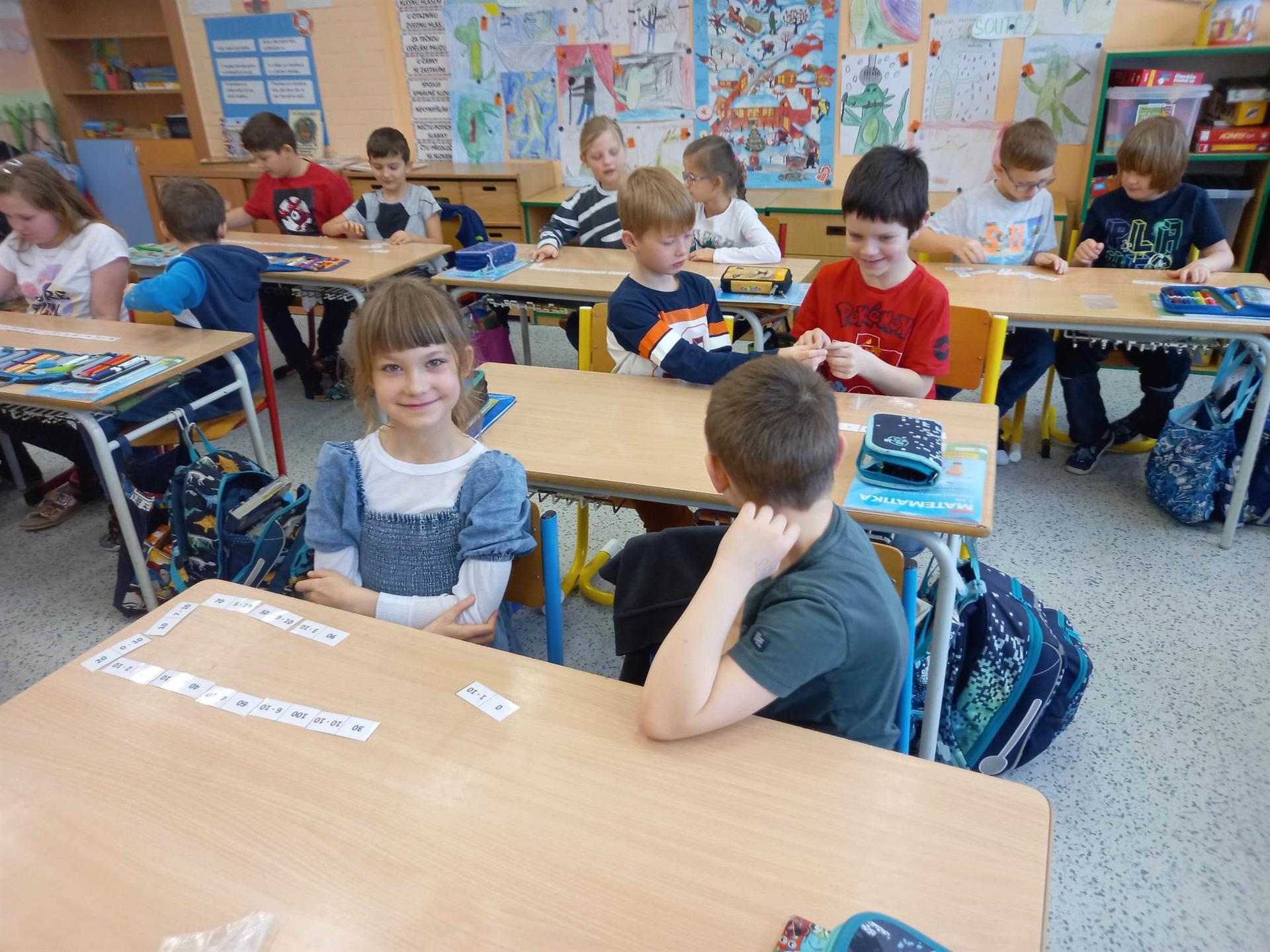 Násobilka 1, 10, 2 - domino, trimino